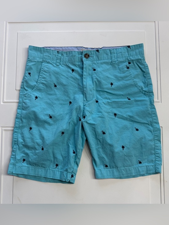 Alexander Julian Other - Colours Alexander Julian Men’s Sz 32 Teal Blue Palm Tree Chino Shorts Cotton